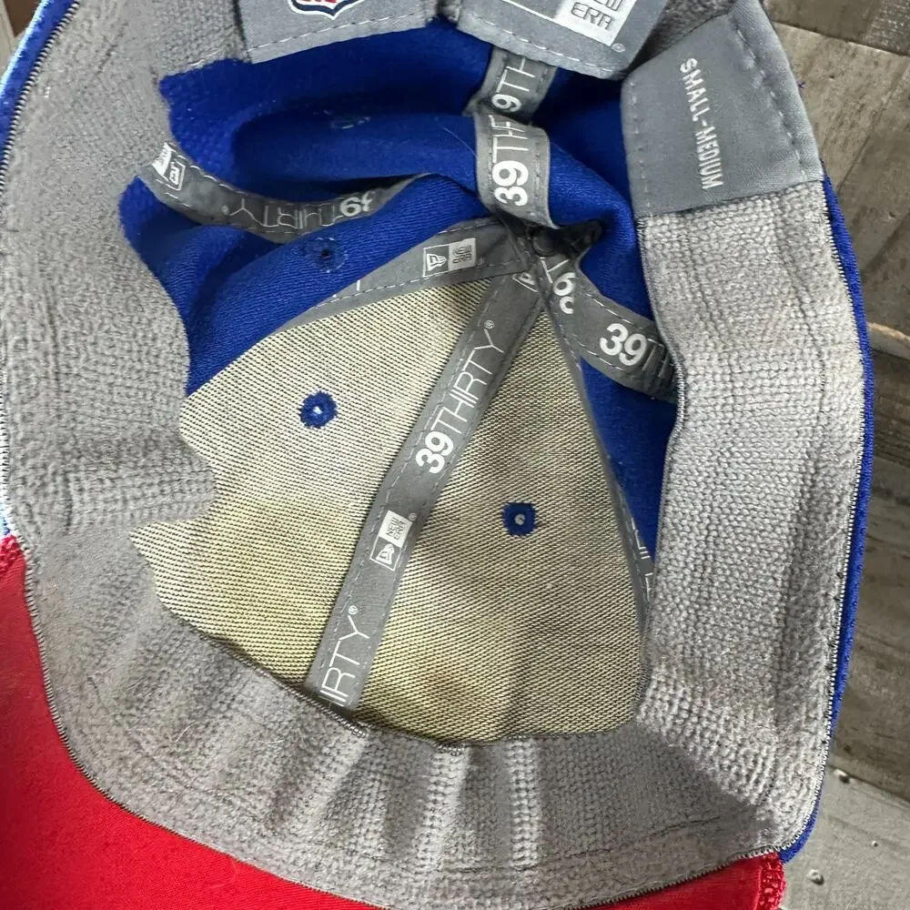 Buffalo Bills Hat S/M‎ Blue New Era 39THIRTY NFL Fitted Asymmetrical